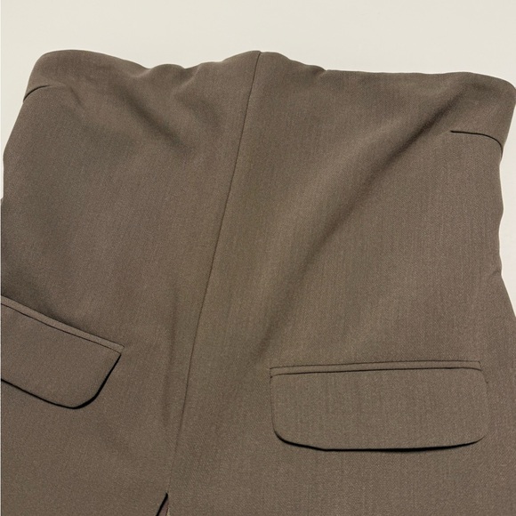 DISSH Willa Petrol Khaki Strapless Top with Pockets Size 6 - Picture 8 of 12